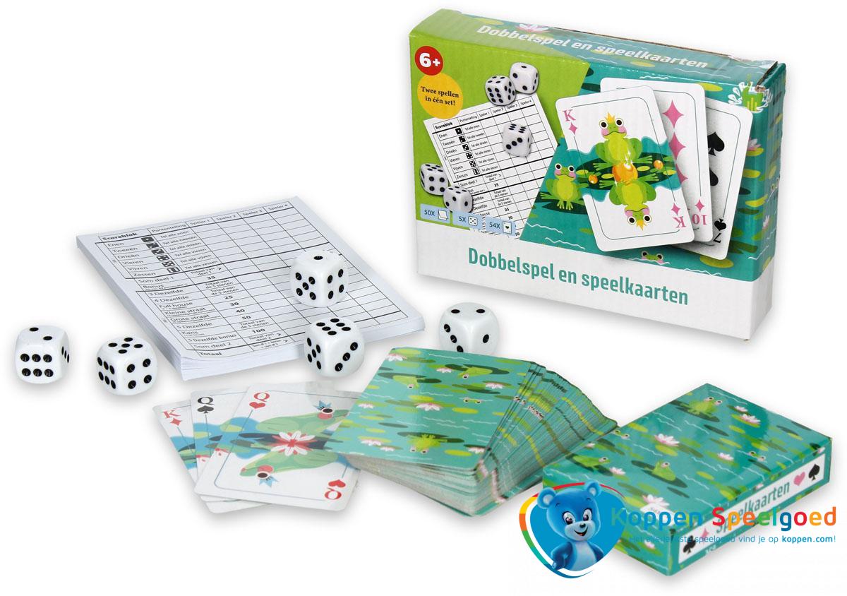 binnen Gelukkig is dat efficiënt Kikker speelkaarten en dobbelspel, 6+ | Gezelschapsspellen | Speelgoed |  Koppen.com